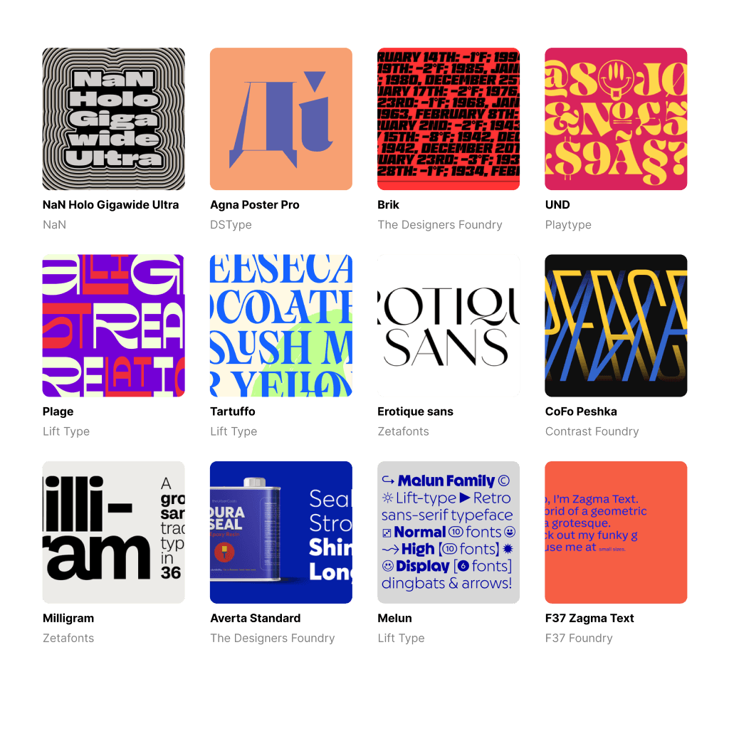 Font archive