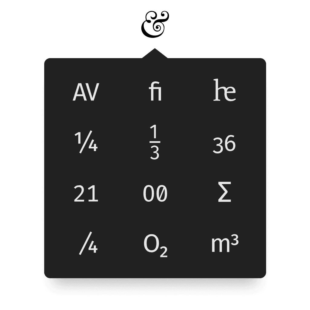 OpenType機能