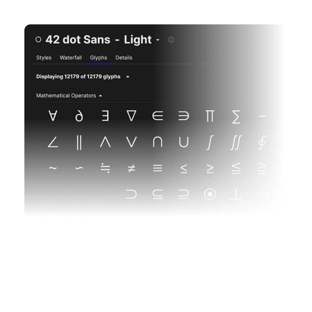 Glyphs+