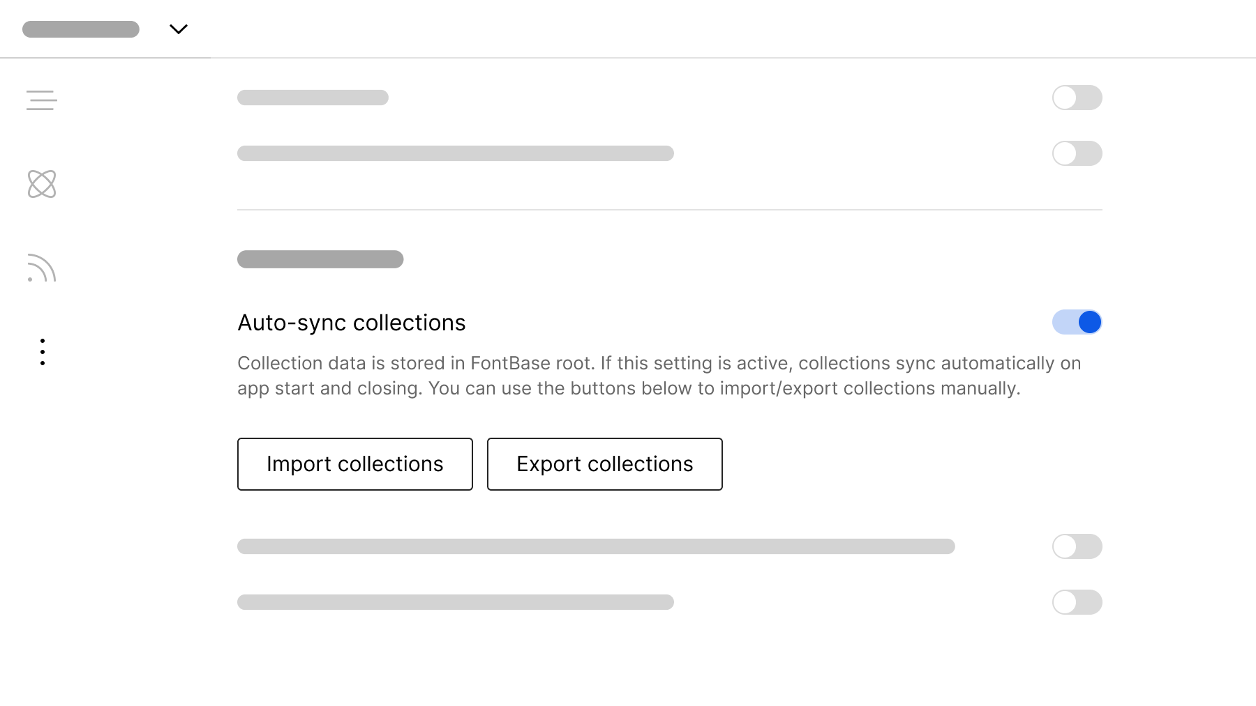 Activate collections auto-sync in settings