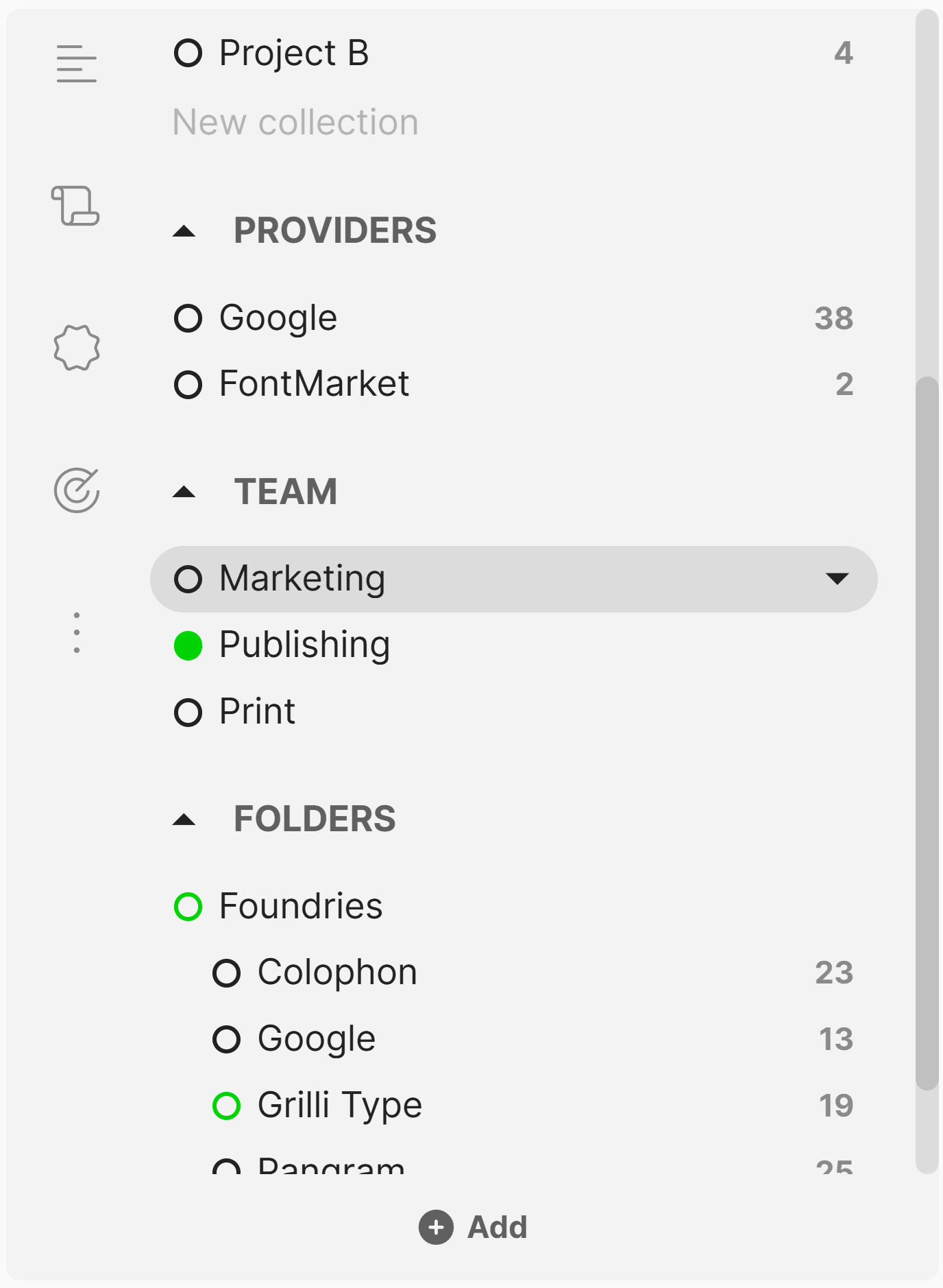 Team folders